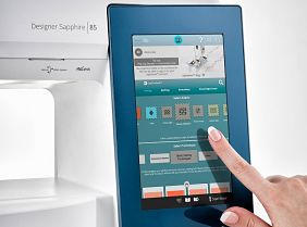 Low res jpeg on white of Designer Sapphire 85 (revised screens)